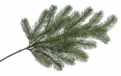 huňatá větvička jehličí 68 cm - zelená