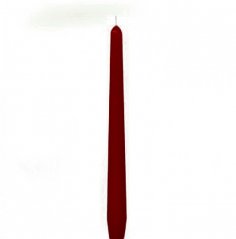 kónická svíce 25 cm (2 ks) - vínová