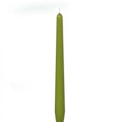 kónická svíce 25 cm (2 ks) - olivová