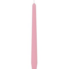 kónická svíce 25 cm (2 ks) - růžová světlá