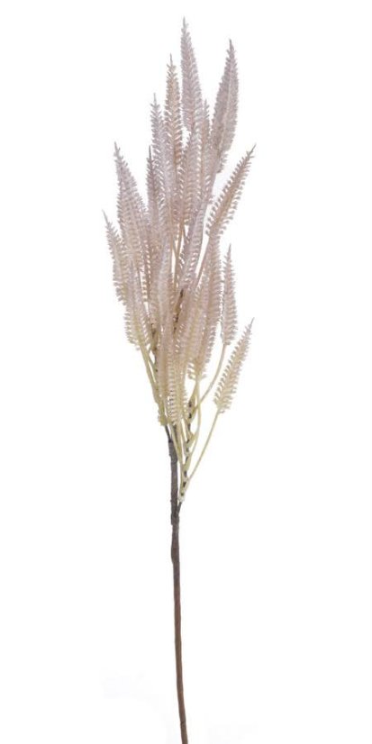 vřesovec větvička 57 cm - krémová s lila nádechem