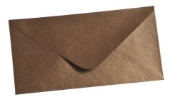 dárkové obálky DL (10 ks) -- hnědá