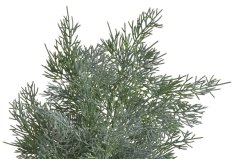 hustá větvička jehličí 65 cm - zelená ojíněná