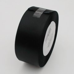 atlasová stuha 40 mm x 20 m - černá