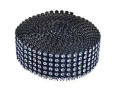diamantový pás 3 cm x 3 m - černý+modrý