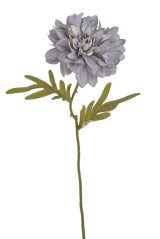 květ jiřiny 38 cm - šedá