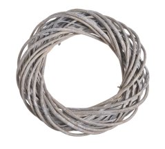 věnec z proutí 35 cm - šedá