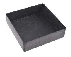nádoba čtverec 25 x 25 cm - šedočerná