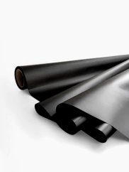 saténová fólie 50 cm - černá matná