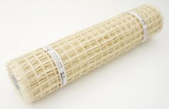 jutová síť 50 cm - bílá / smetanová
