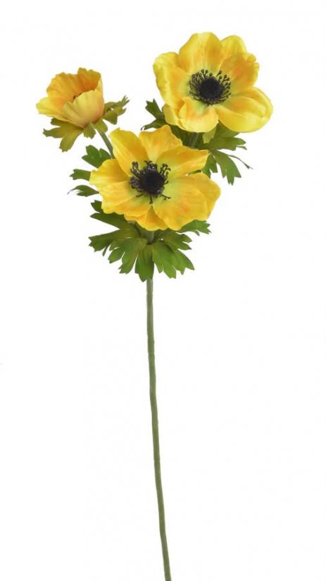 anemon 57 cm - žlutá