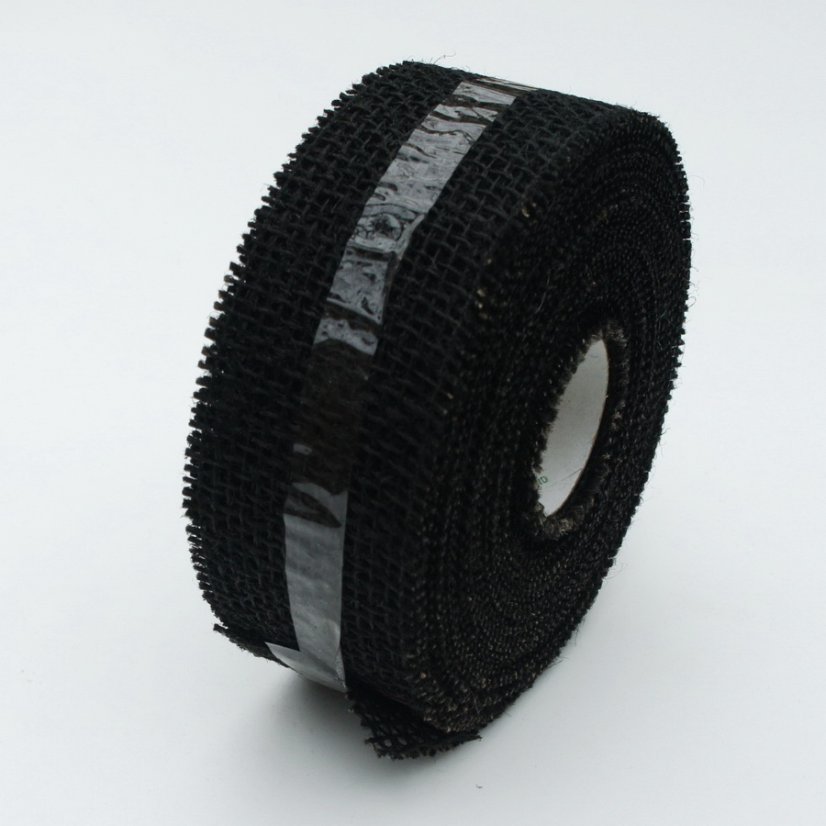 jutová stuha 5 cm x 10 m - černá