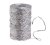 metalický provázek s drátkem 100m - stříbrný