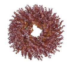 věnec eukalyptus 36 cm - červená