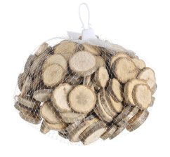 přírodní dubové plátky 3,5-5 cm  (500 g)