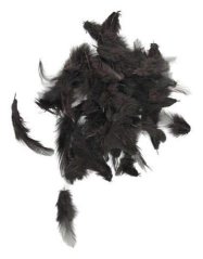 peří 10 g - černá
