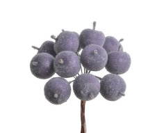 jablíčka cukr na drátku (12 ks) - fialová