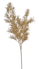 větvička túje, trs 68 cm - metalická zlatá