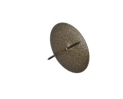 misky s bodci 5,3 cm (4 ks) - hnědozlatá