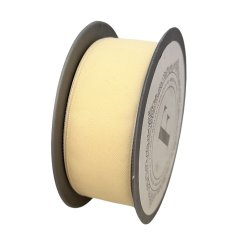 tkaná stuha 3,8 cm (10 m) - krémová / vanilková