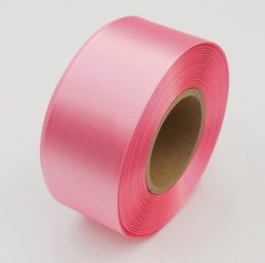 atlasová stuha 40 mm x 20 m - růžová