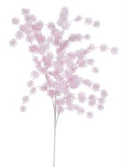 flokovaná větvička 80 cm - růžová