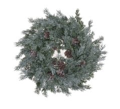 věnec z jehličí s šiškami 35 cm