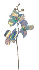 OPALIZZE orchidea 48 cm – iridescentná modrá