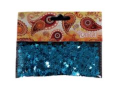 konfetti, hvězdičky (15 g) modré