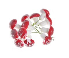 muchomůrky na drátku (12 ks)