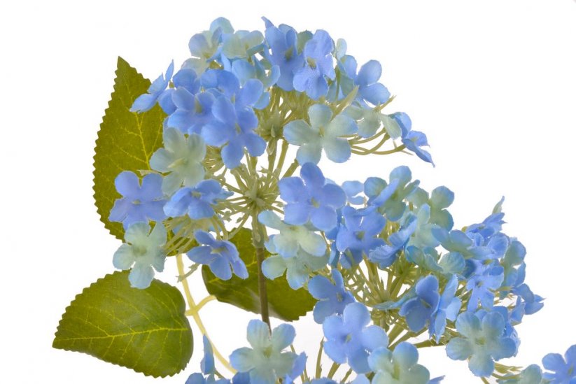 hortenzie větvička 63 cm - modrá