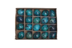vajíčka 3,5 cm (20 ks) - tmavě tyrkysová