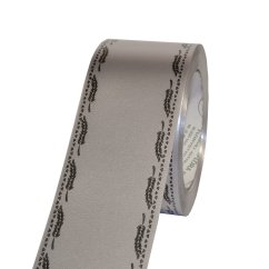 stuha pohřební 6 cm (50y) lesklá, stříbrná / černá