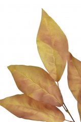 větev s listy 97 cm - hnědožlutá
