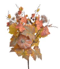 větvička s dýněmi a listy 40 cm