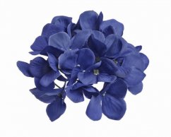 hlavičky hortenzií (12ks) - tmavě modrá