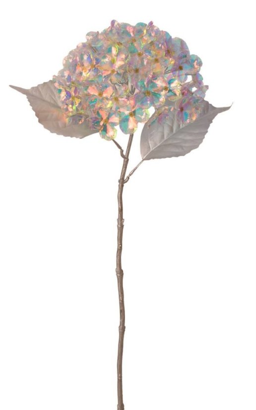 OPALIZZE hortenzie 60 cm – iridescentní transparentní