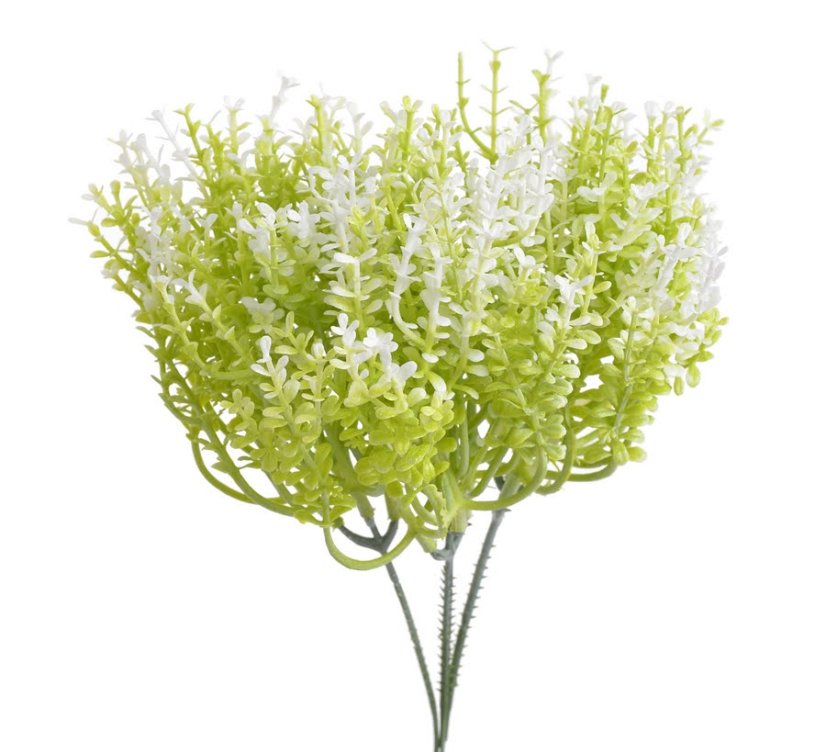 umělá rostlina (3 ks) - bílá umělá rostlina (3 ks) - bílá