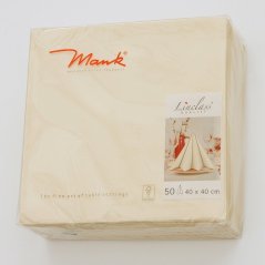 ubrousky MANK 40 x 40 cm (50 ks) - krém