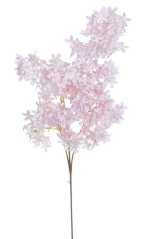 větvička s květy 95 cm - sv. růžová