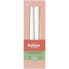 Kónické svíčky Bolsius (4 ks), 245/24 mm, bílá