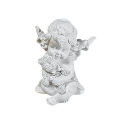 andílek s plyšovým medvídkem 8 cm