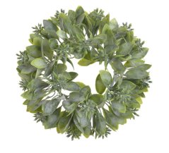 věnec s ježulemi 25 cm - zelená