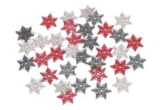 vločky mini 1,5 cm (36 ks) - mix