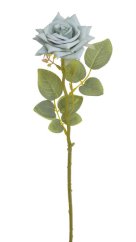 růže 41 cm - modrá vintage