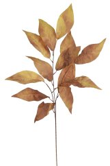větev s listy 97 cm - hnědožlutá