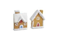 plochý keramický domeček 7 cm