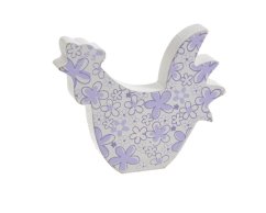 slepička dřevo 10 cm - fialová