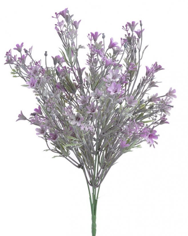 trs kytice s drobnými zvonečky x 7 - fialovorůžová