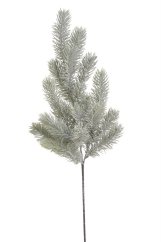 ojíněná větvička jehličí 64 cm